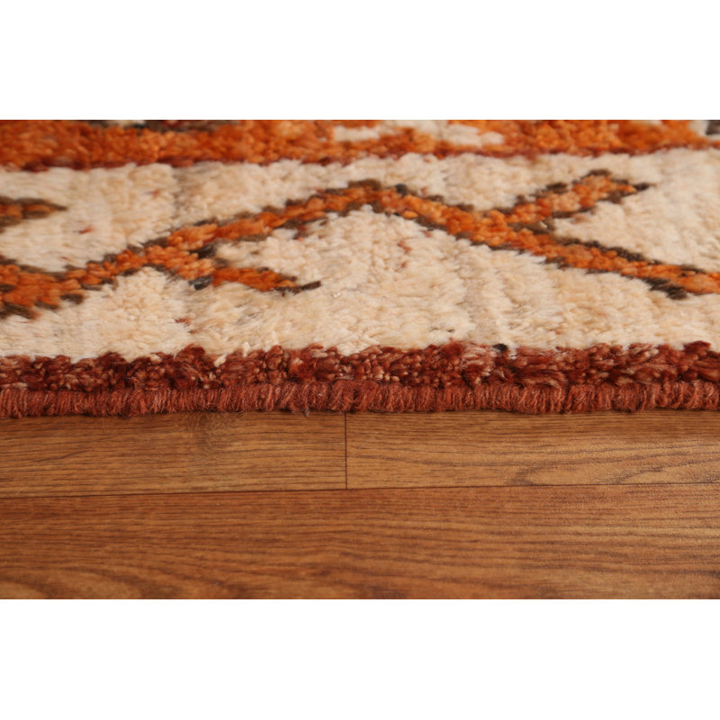 Tapis tribal marocain oriental noué à la main 7 x 10
