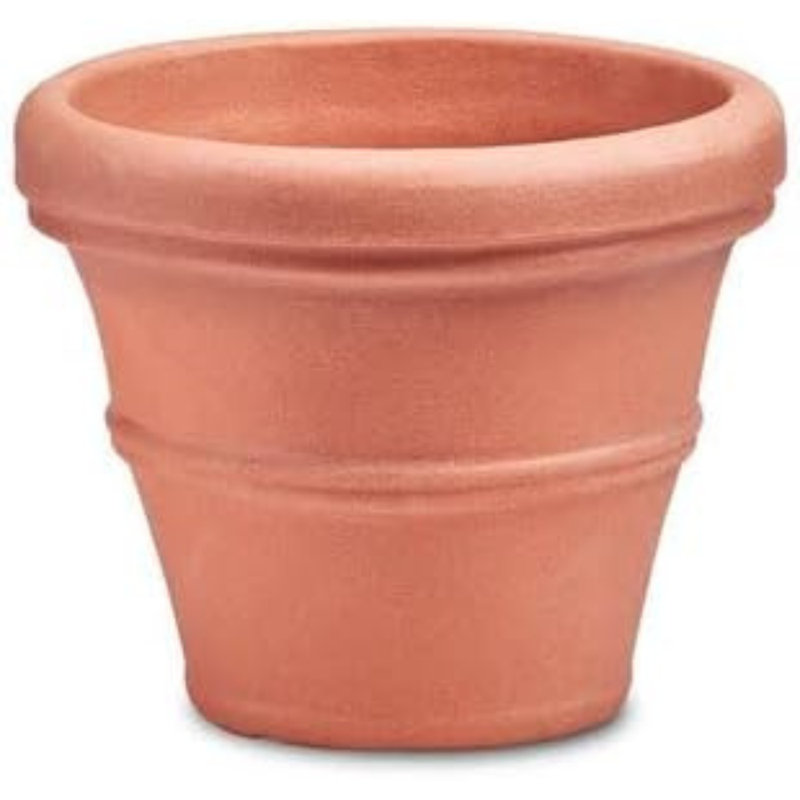 Jardinière commerciale Megapot 35 po de diamètre | Fabrication en plastique légère mais durable d'aspect pierre - terre cuite vieillie