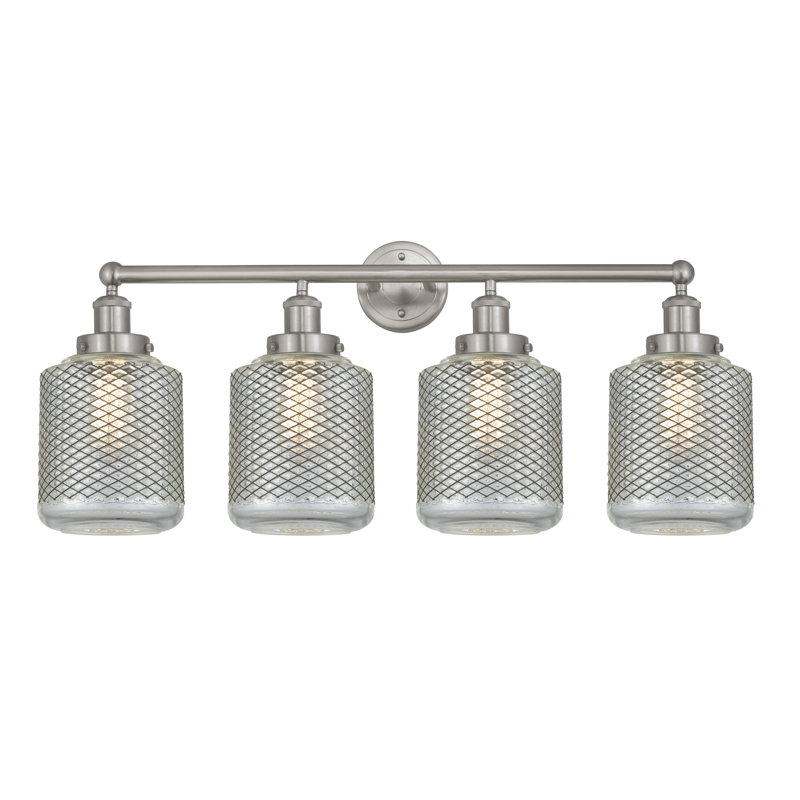 Dore 4 - Light Dimmable Vanity Light, Brushed Satin Nickel