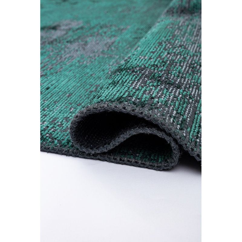Blue/Green Luxury Area Rug, Rectangle 7'10" x 11'2"