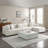 138.97" Wide Velvet Modular Sectional Sofa-2126472737-2126472736