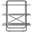 100 cm W Galvanised Steel Bookcase-316661346-316661350