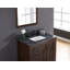 Comptoir de meuble-lavabo en granite noir 31 po avec évier et dosseret-119457686