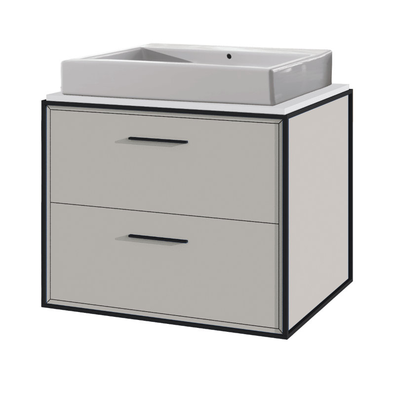Aquaplane 22'' L Bathroom Sink, 0 Hole