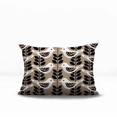 Oreiller rectangulaire réversible intérieur / extérieur Amiri Bird