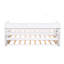 Lit de jour simple TG avec 2 lits gigognes, 3 rangements, port et bois, blanc, espace peu encombrant, structure en bois robuste, économie-118082878