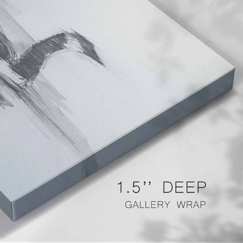 Geese Study I-Gallery Wrapped Canvas, 18" H x 27" W