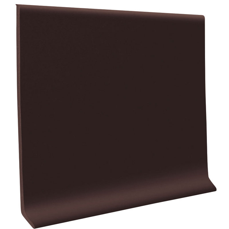 700 Series (TPR) Rubber 6" H x 48" L x 1/8" Thick Cove Wall Base Color Brown (Set of 30), Brown