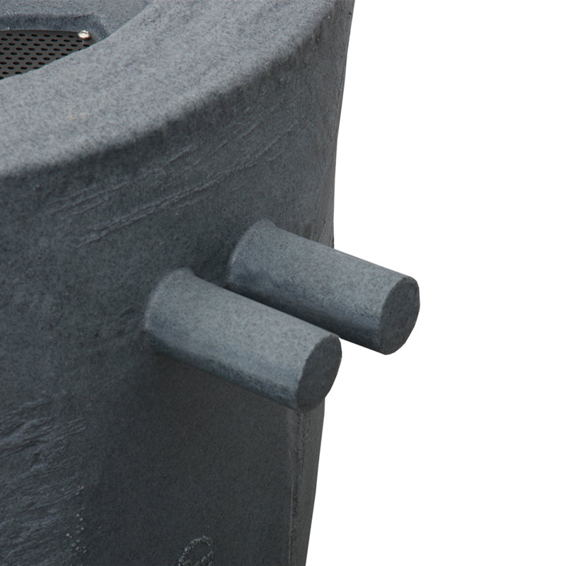 Tonneau cylindrique en plastique pour la collecte de l'eau de pluie Athena, H 34 po x l 24 po x P 24 po