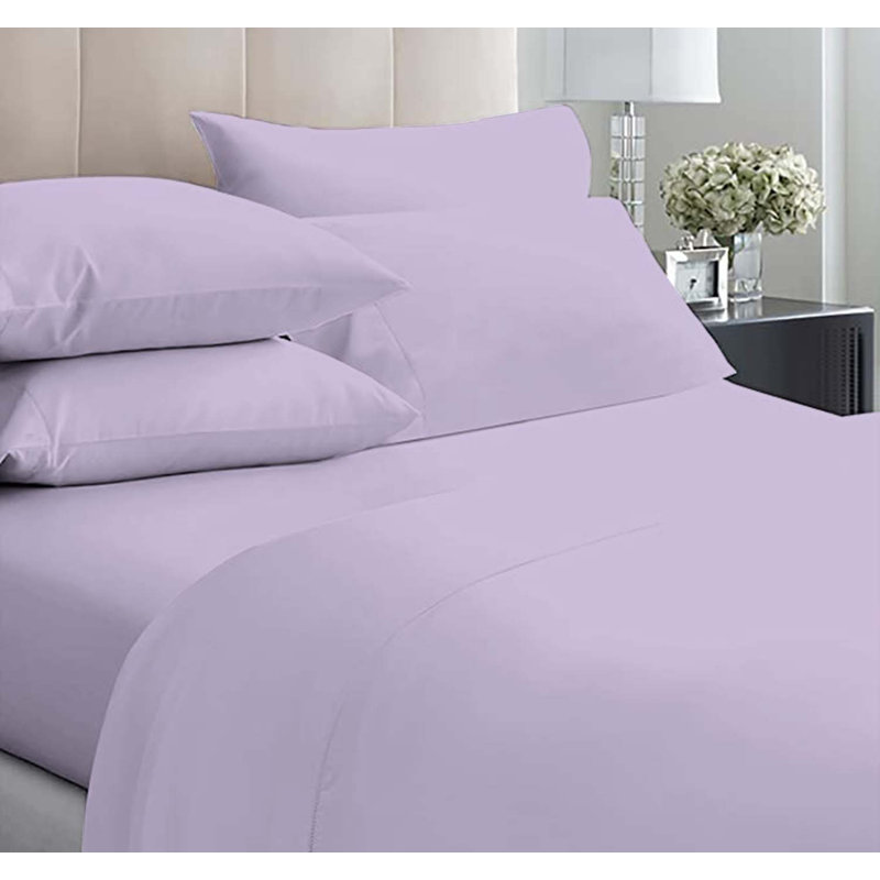 6-Piece Premium Deep Pockets Microfiber Sheet Set, California King, Lavender