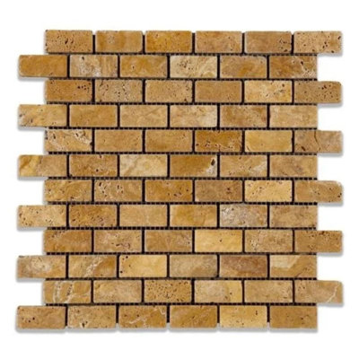 1 in. x 2 in. Honed Stone Tile