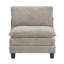 Modulaire 4 de style contemporain avec structure en bois et revêtement en chenille foncé 4 dans des dossiers réversibles en mousse haute de conception moderne