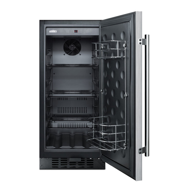 Summit Appliance Apartment Friendly 3 Cubic Feet Convertible Mini Fridge, Stainless Cabinet