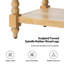 Console à 2 tiroirs en bois massif avec tablette de rangement Jeremie-408118225