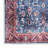 Machine Washable Persian Blue Brick Area Rug-1500829672