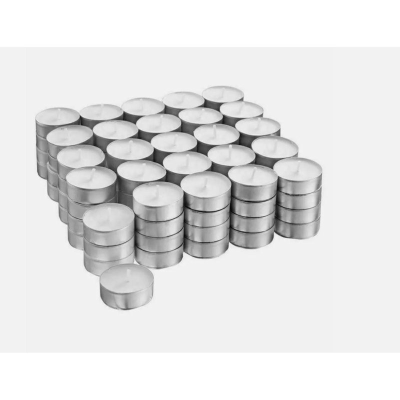 MantraRaj Unscented Tealight Candle with Metal Holder 3.5 Hour Burn Tea Light Candles Pack of 75, 150