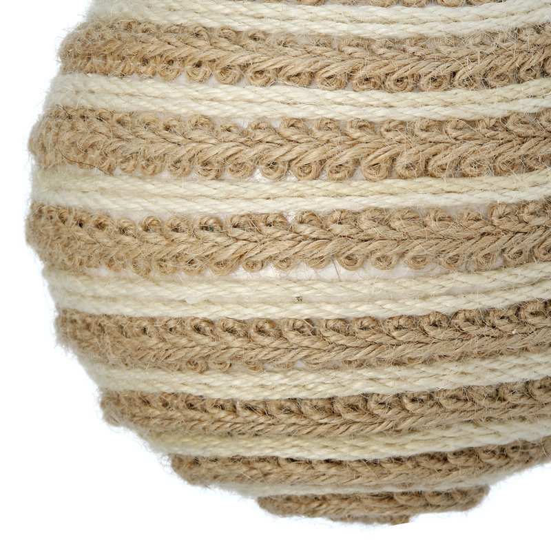 Ornement boule de jute tissé 5 po 
