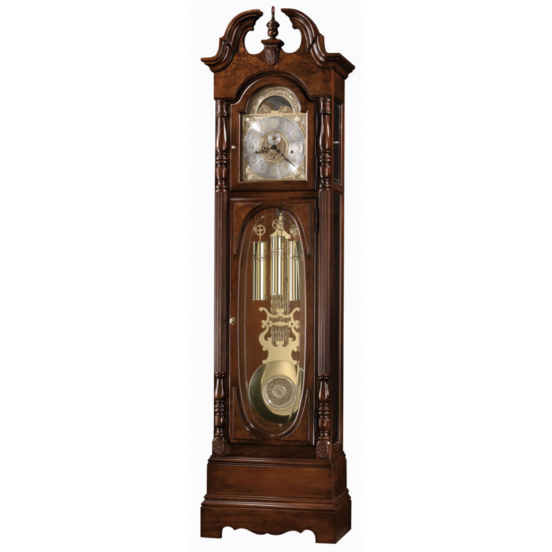219.1cm Solid + Manufactured Wood Grandfather Clock