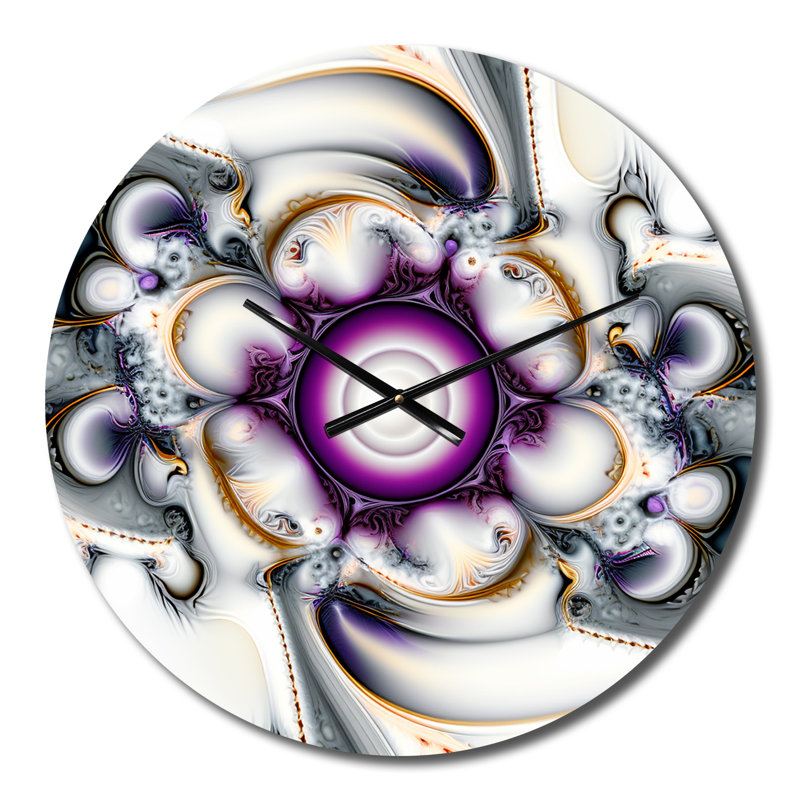 Horloge murale Fractal Journey, Médium