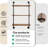 3-Tier Industrial Pipe Floating Shelf – Rustic 30 inch Wood Wall-Mounted Storage Shelf