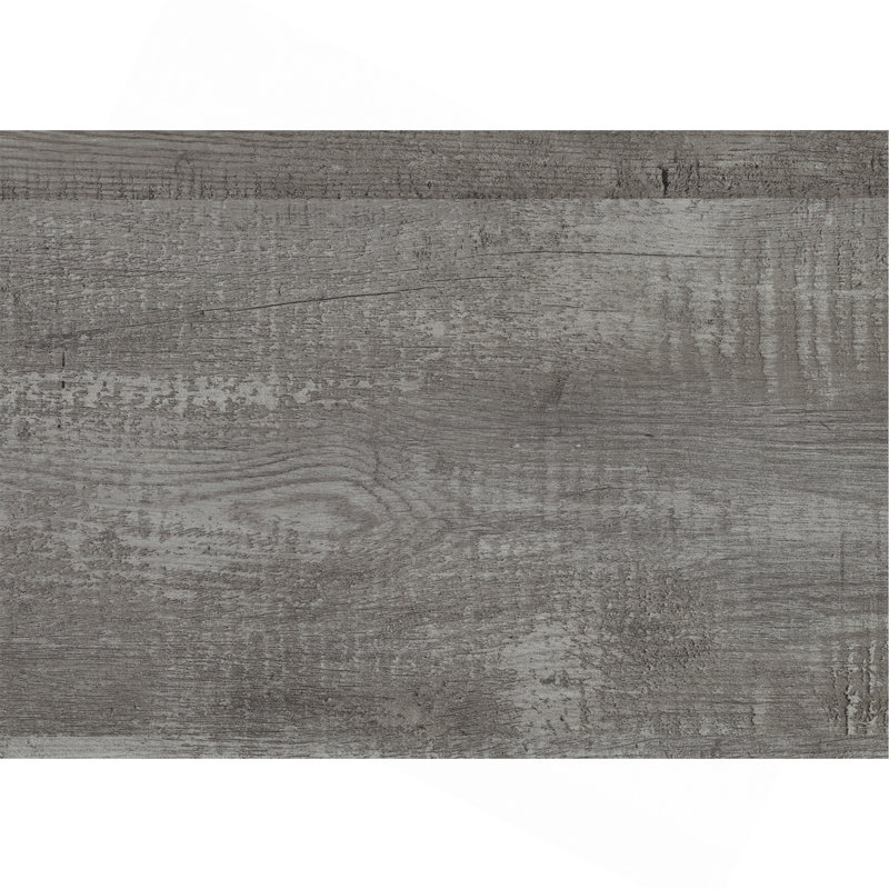 Mobilier de chambre à coucher rustique en bois avec panneau à finition rustique 1pc, lit dans une boîte, Lit simple, Gris