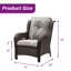 Chaises longues d'extérieur en rotin avec coussins Deb Wicker-397565555-377751452