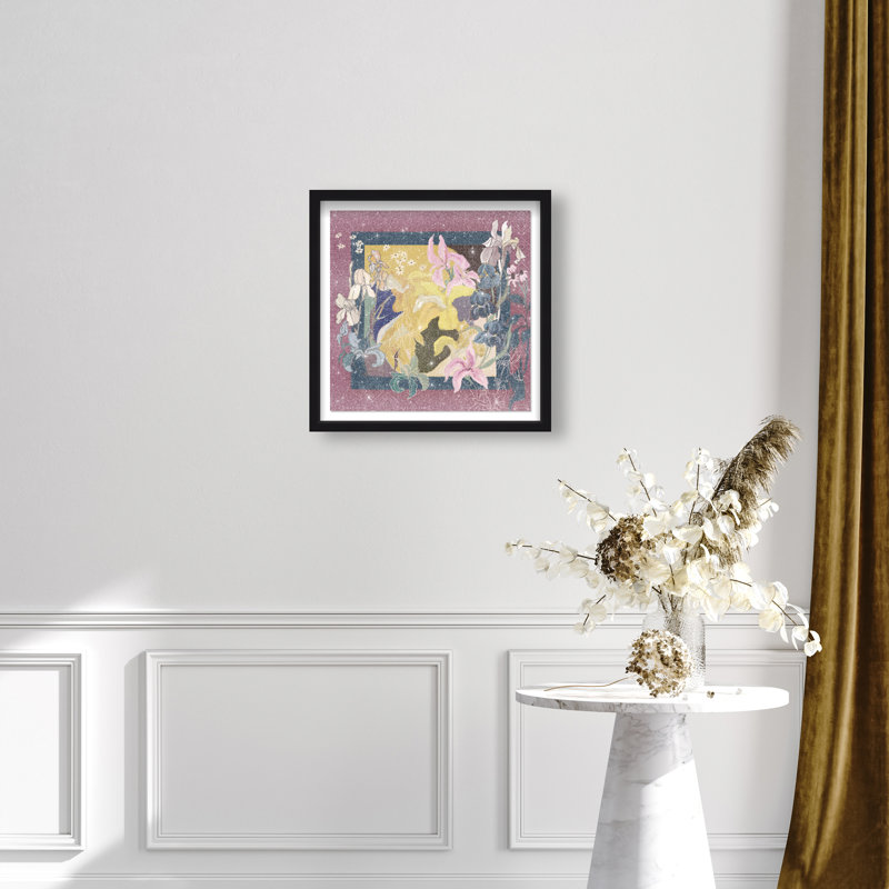 Layered Bloom Print by Oliver Gal, 21.5"H x 21.5"W, Black Shadowbox