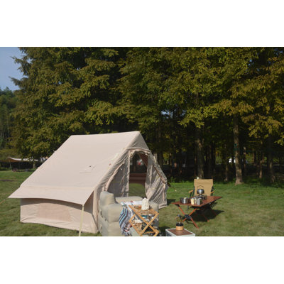 Tente de camping gonflable 4 saisons à installation facile avec structure gonflable haute performance pour 4 à 6 personnes