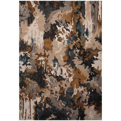 Wool Area Rug with Tencel
