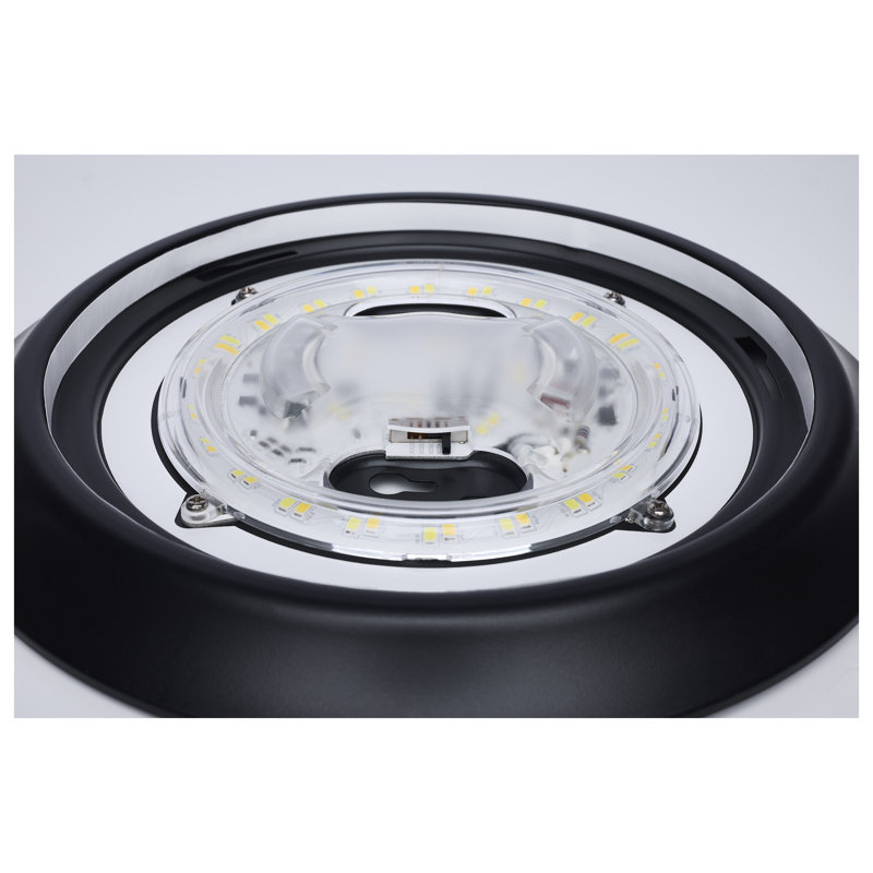 10 Inch LED Disk Light 27K/3K/35K/4K/5K CCT Selectable Black Finish, Black