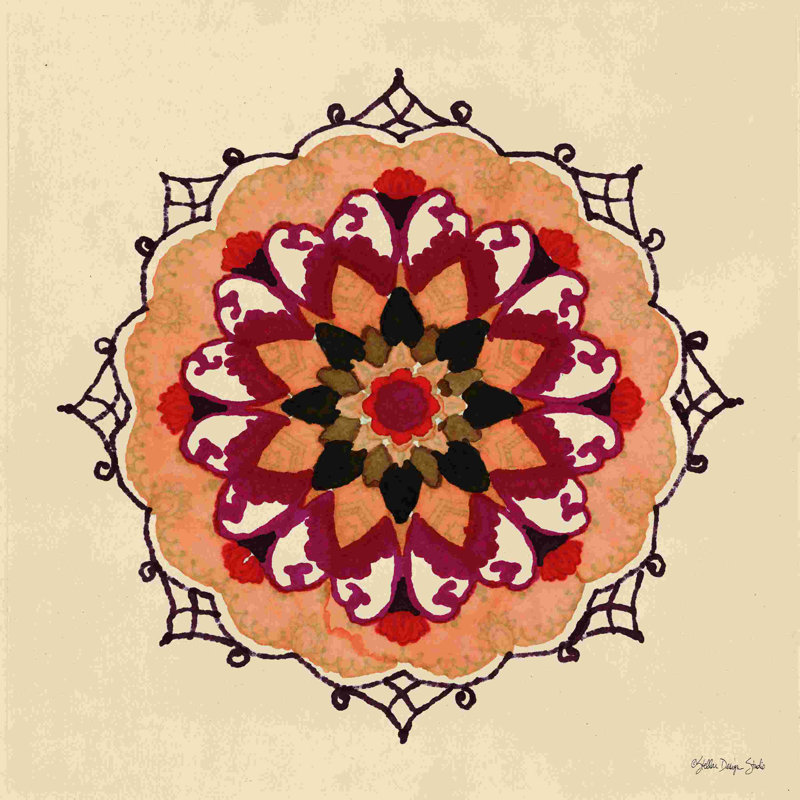Mandala 1, L 12 po x H 12 po