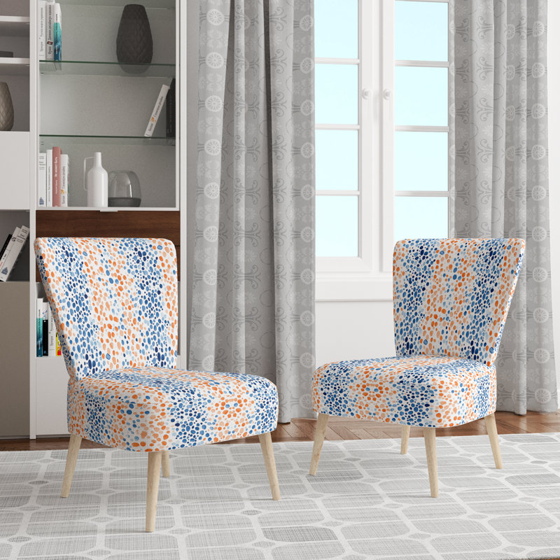 Chaise d'appoint Abstract - orange, Chaise d'appoint sans accoudoirs