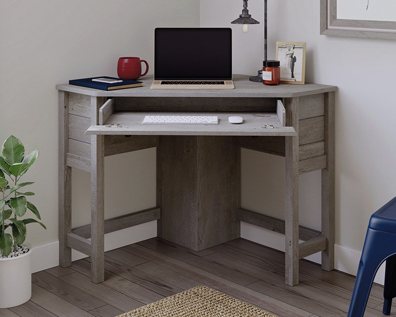 Bureau d'ordinateur de coin peu encombrant
