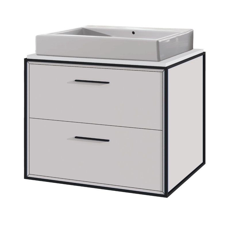 Aquaplane 22'' L Bathroom Sink, 0 Hole