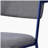 Gray blue open-back office chair