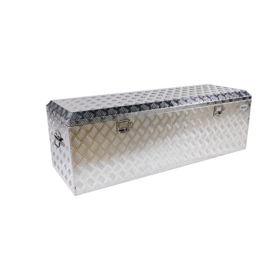  Aluminum Heavy Duty Pick Up ATV Trailer Tool Box with Lock (59''x19.5''x19'' Silver)
