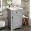 Meuble-lavabo de salle de bain 20 po avec comptoir en céramique-1068248548