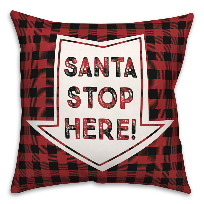 Plaid Reversible Throw Pillow