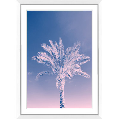 Solarized Palm Tree Giclee Print