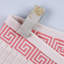 Ensemble de serviettes en coton de poids moyen avec bordure à motif floral et garniture à méandres de six articles Mikira Athens-1702117522