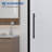 50-54" W x 74" H Pivot Swing Shower Door with 1/4"(6mm) Clear Tempered Glass, Easy-Clean Coating, Explosion-Proof Film, Stainless Steel Accessories-108687882