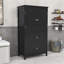 Armoire de rangement pour salle de bain avec deux tiroirs et portes-1291438486