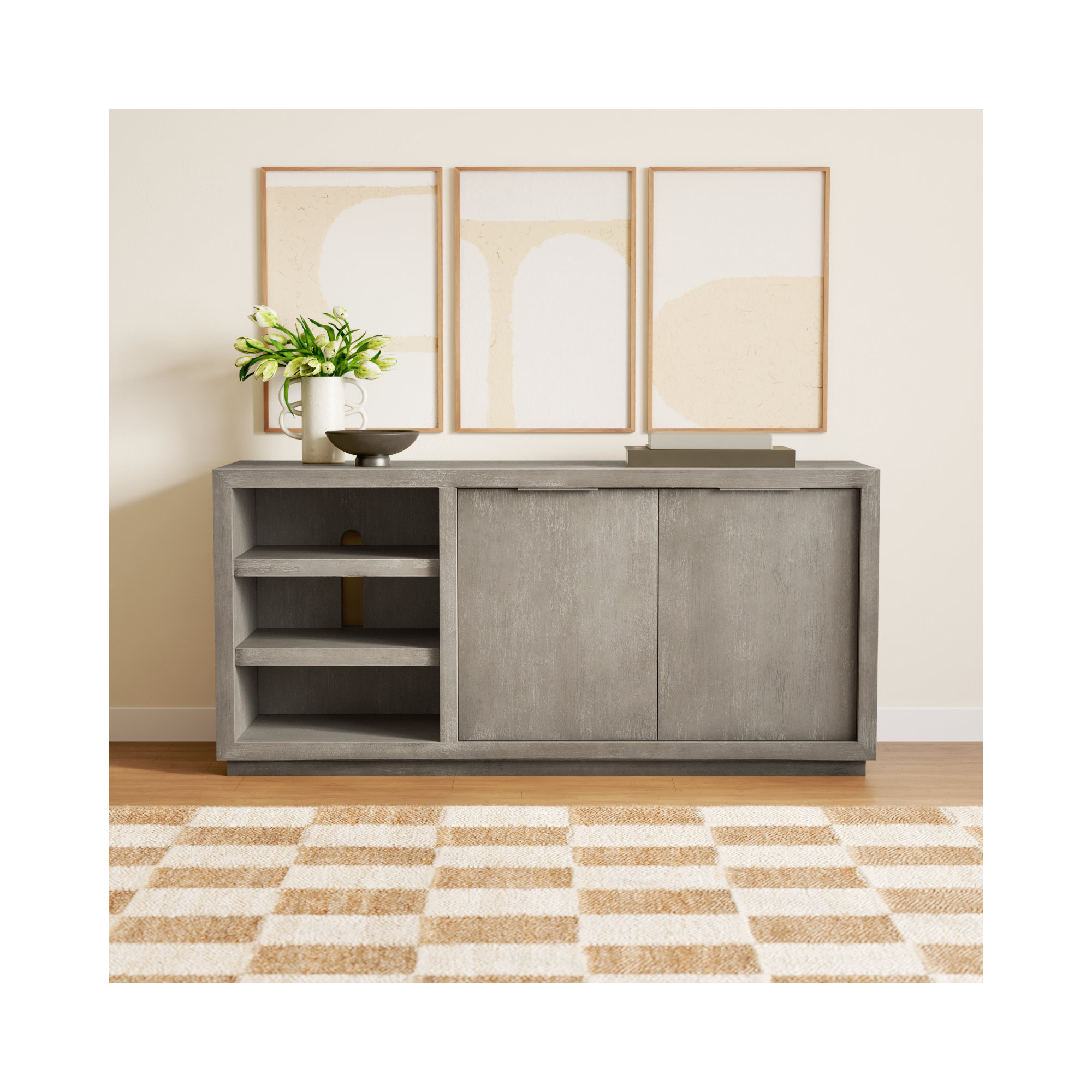 Eloise 64'' Media Console, Mineral