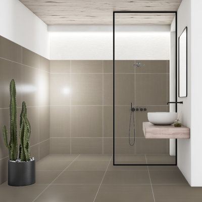 Refinery Semi-Polished 24'' W x 24'' L Porcelain Singular Tile