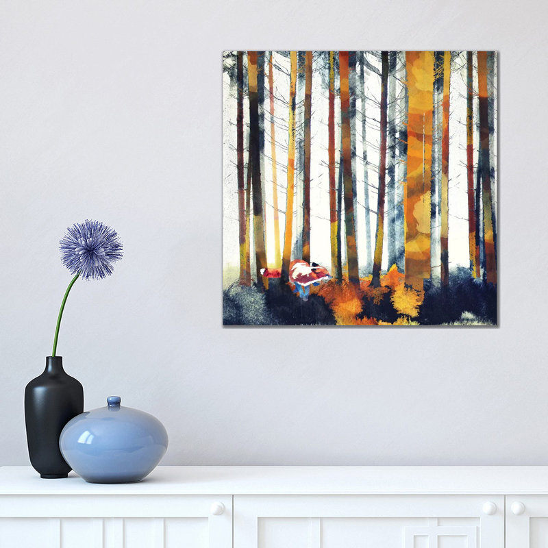 Autumn Hunt - Print on Canvas, Wrapped Canvas, 45.72 cm H x 45.72 cm W x 1.91 cm D