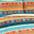 Blue/Orange Microfiber Reversible 3 Piece Quilt Set-1139859425