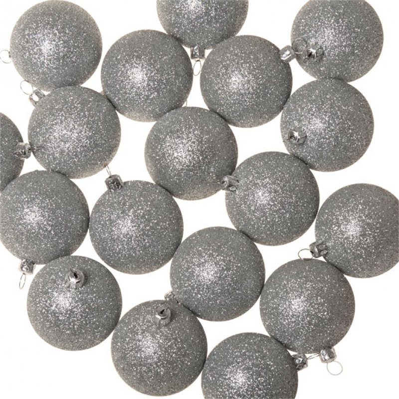 6cm Ball Ornament, Silver