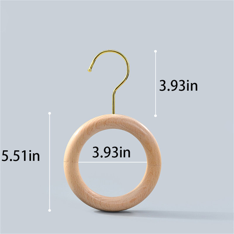 Silkcircle Solid Wood Scarf Hanger, 10