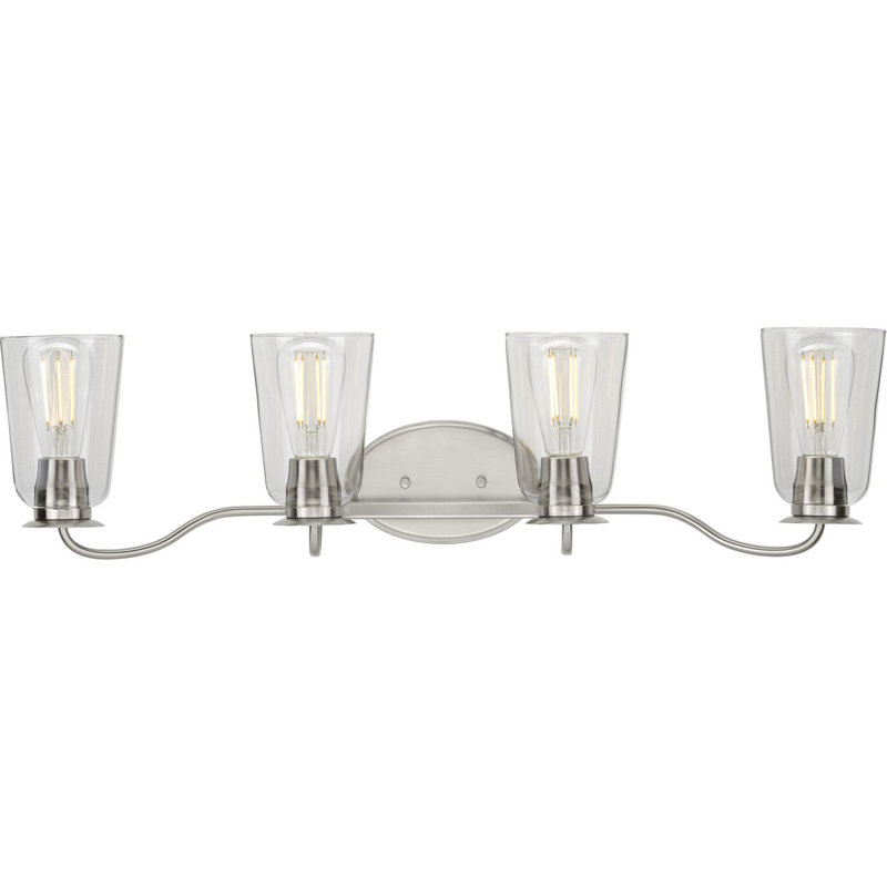 Rourke 4 - Light Dimmable Vanity Light, Brushed Nickel