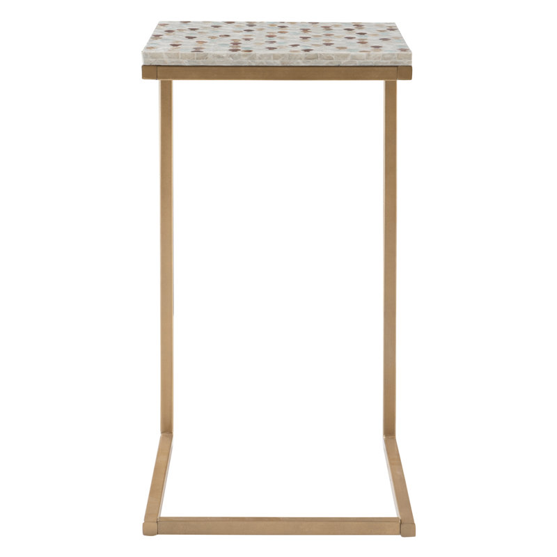 Tellez 26'' Tall Capiz C Table End Table